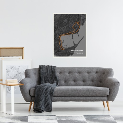 Monaco Grand Prix Poster - Track Map 10
