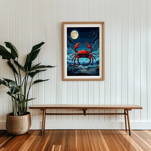 Cancer in Enchanted Surrealism Print - Custom Zodiac Sign Poster 9