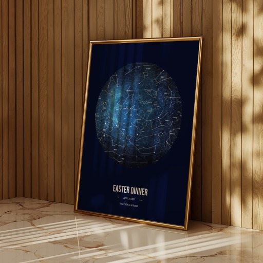 Easter Dinner Poster - Celestial Map 7