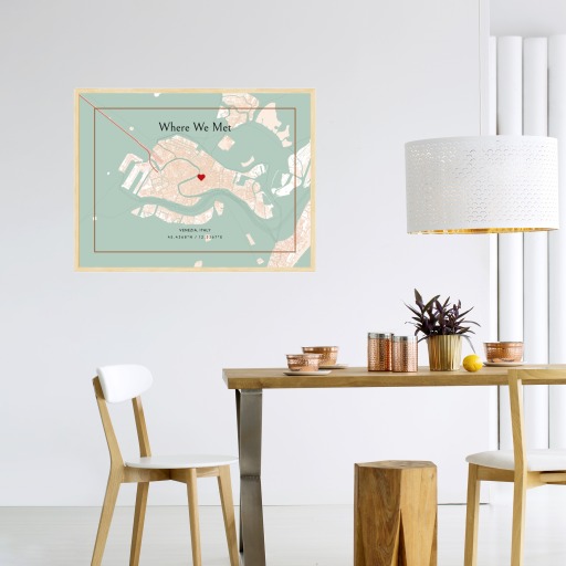 Where We Met Poster - Classic Street Map 10