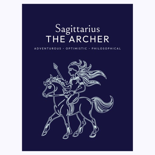 Sagittarius in Fine Line Print - Custom Zodiac Sign Poster 6