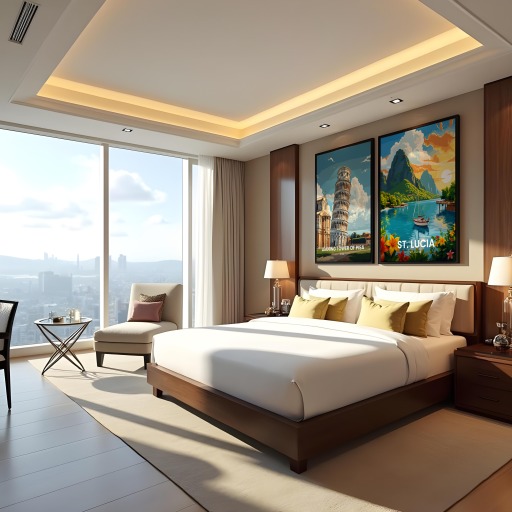 St. Lucia Travel Print - Vintage Travel Art Poster 10