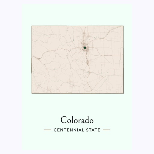 Colorado	 State Poster - Boundary Map 6