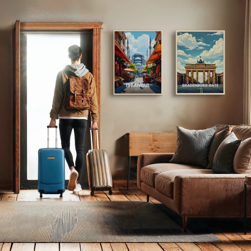 Istanbul Travel Print - Vintage Travel Art Poster 11