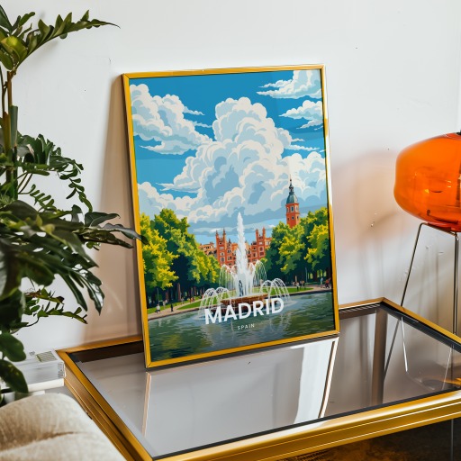 Madrid Travel Print - Vintage Travel Art Poster 9