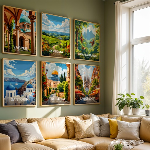 Jerusalem Travel Print - Vintage Travel Art Poster 8