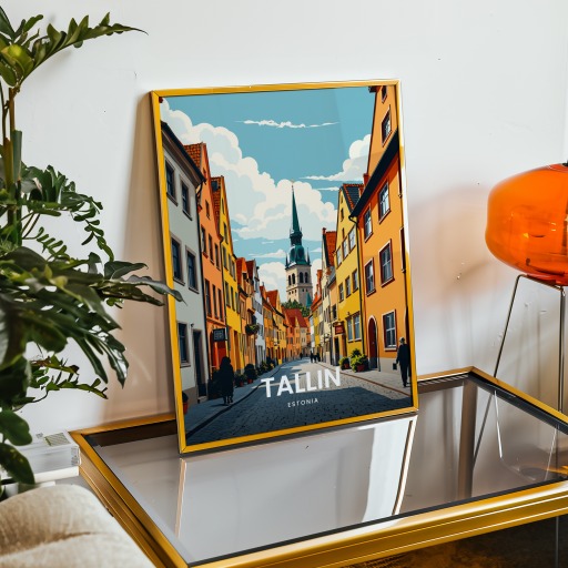 Tallin Travel Print - Vintage Travel Art Poster 9