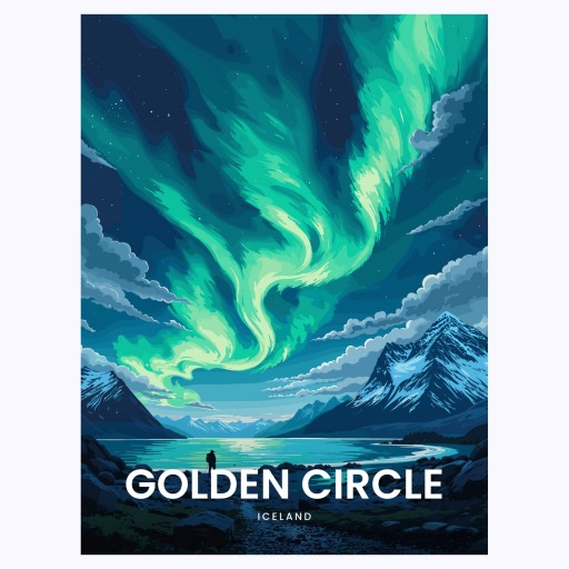 Aurora Borealis Travel Print - Vintage Travel Art Poster 6