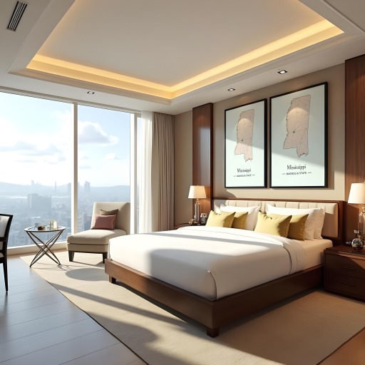 Mississippi State Poster - Boundary Map 10