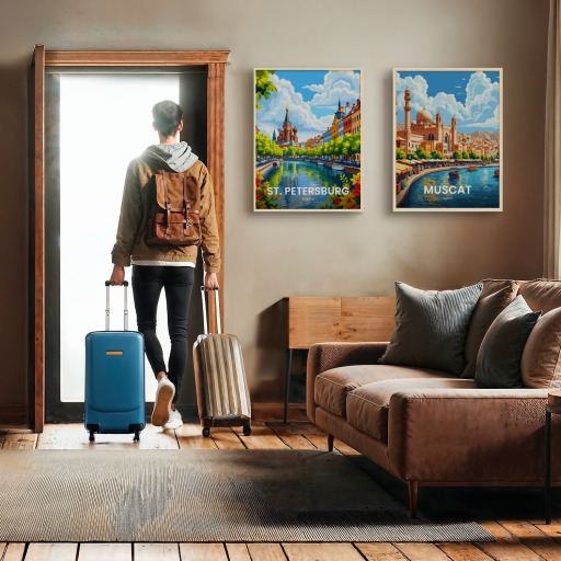 St. Petersburg Travel Print - Vintage Travel Art Poster 11