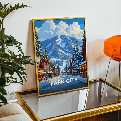 Park City Travel Print - Vintage Travel Art Poster 9