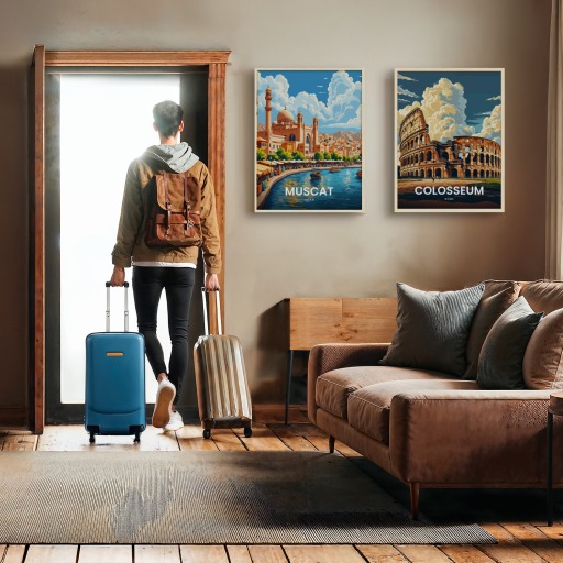 Muscat Travel Print - Vintage Travel Art Poster  11