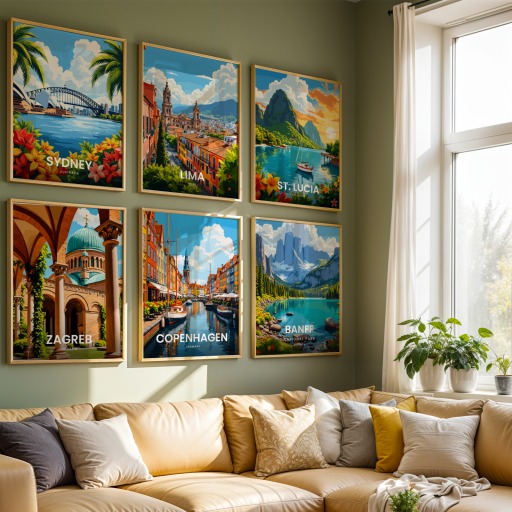 Copenhagen Travel Print - Vintage Travel Art Poster 8