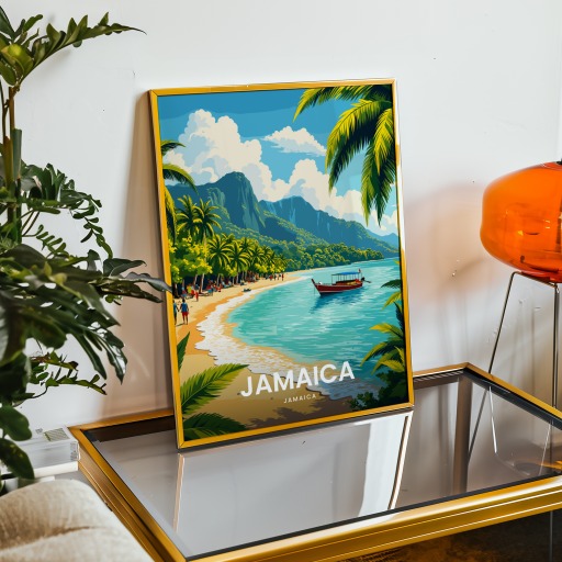 Jamaica Travel Print - Vintage Travel Art Poster 9