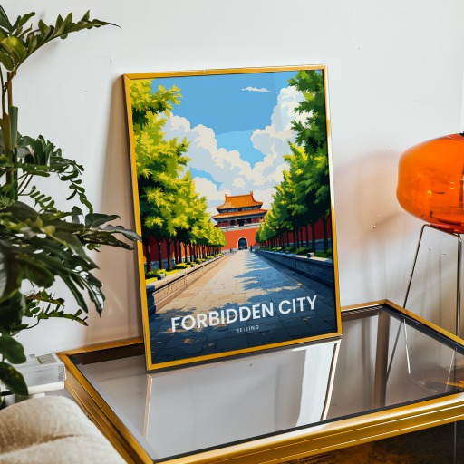 Forbidden City Travel Print - Vintage Travel Art Poster 9