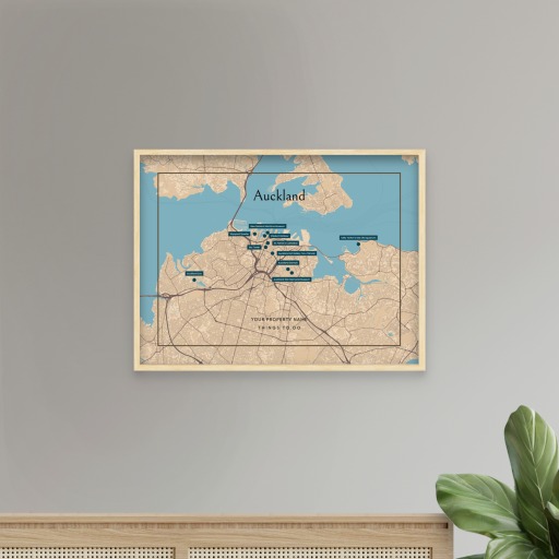 Auckland Airbnb Tourist Poster in Road Trip - Street Map 8