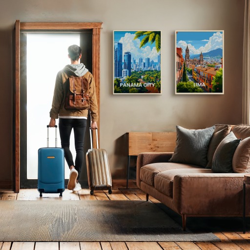 Panama City Travel Print - Vintage Travel Art Poster 11