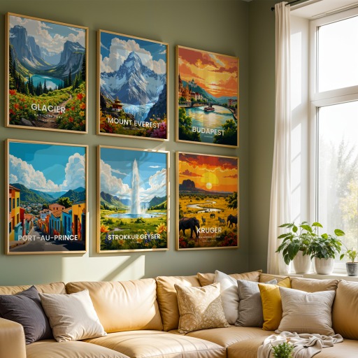 Strokkur Geyser Travel Print - Vintage Travel Art Poster 8