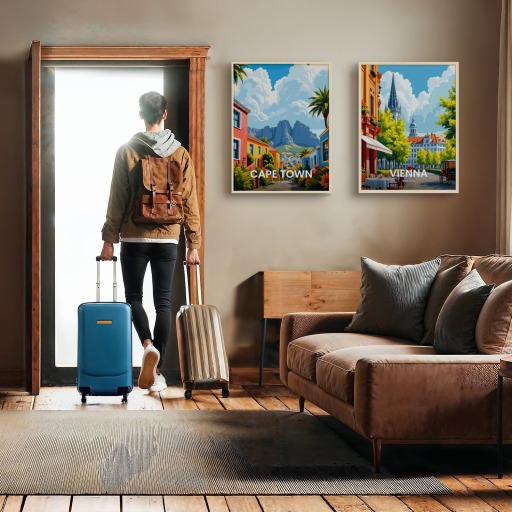 Cape Town Travel Print - Vintage Travel Art Poster 11