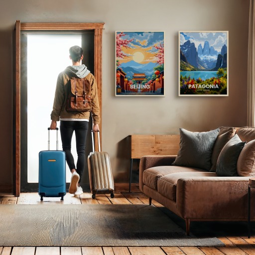 Beijing Travel Print - Vintage Travel Art Poster 11