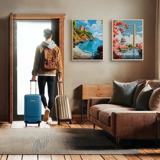 Rhodes Travel Print - Vintage Travel Art Poster 11