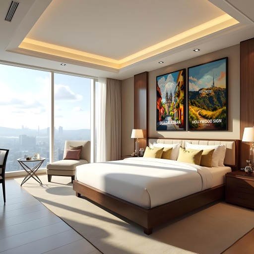 Hollywood Sign Travel Print - Vintage Travel Art Poster 10