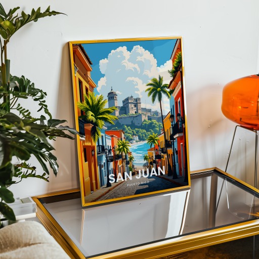 San Juan Travel Print - Vintage Travel Art Poster 9