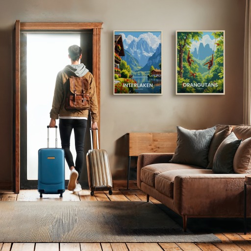 Interlaken Travel Print - Vintage Travel Art Poster 11