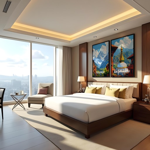 Kathmandu Travel Print - Vintage Travel Art Poster 10