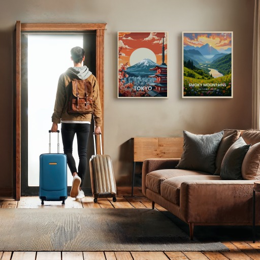 Tokyo Travel Print - Vintage Travel Art Poster 11