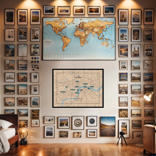 London Airbnb Tourist Poster in Road Trip - Street Map 8