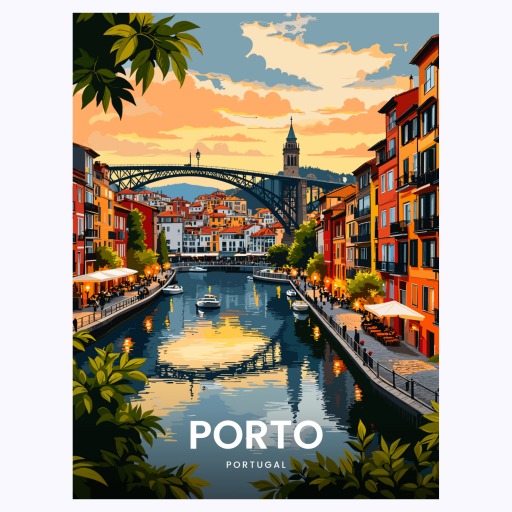 Porto Travel Print - Vintage Travel Art Poster 6