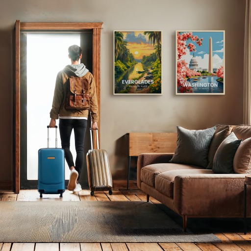 Everglades National Park Travel Print - Vintage Travel Art Poster 11