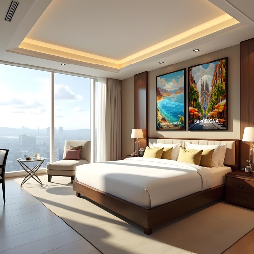 Barcelona Travel Print - Vintage Travel Art Poster 10