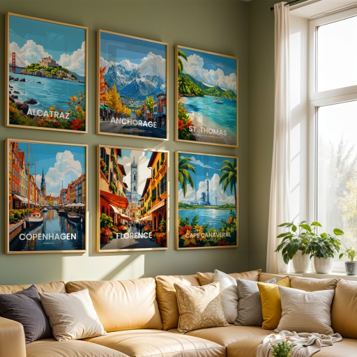 Florence Travel Print - Vintage Travel Art Poster 8