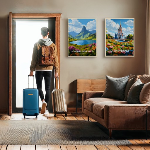 Scottish Highlands Travel Print - Vintage Travel Art Poster 11