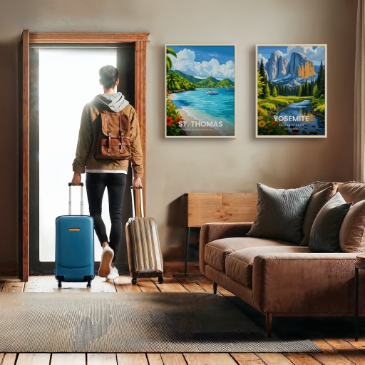 St. Thomas Travel Print - Vintage Travel Art Poster 11