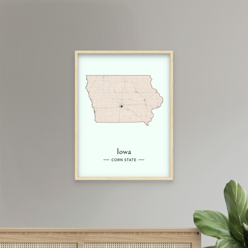 Iowa State Poster - Boundary Map 8