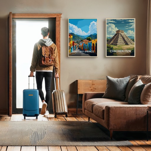 Port-au-Prince Travel Print - Vintage Travel Art Poster 10