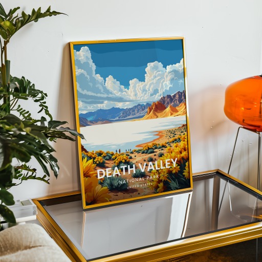 Death Valley National Park Travel Print - Vintage Travel Art Poster 9