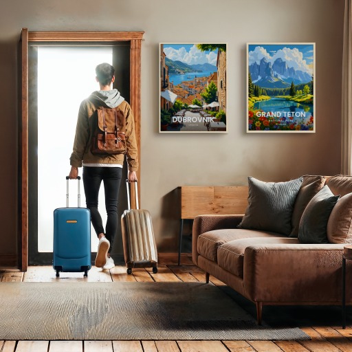 Dubrovnik Travel Print - Vintage Travel Art Poster 11