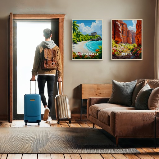 Riviera Maya Travel Print - Vintage Travel Art Poster 11