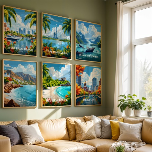 Riviera Maya Travel Print - Vintage Travel Art Poster 8