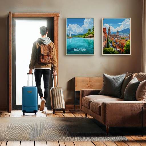 Roatán Travel Print - Vintage Travel Art Poster 11