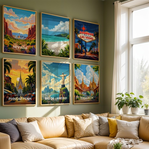 Rio de Janeiro Travel Print - Vintage Travel Art Poster 8