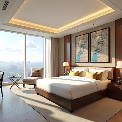 New York City Airbnb Tourist Poster in Road Trip - Street Map 10