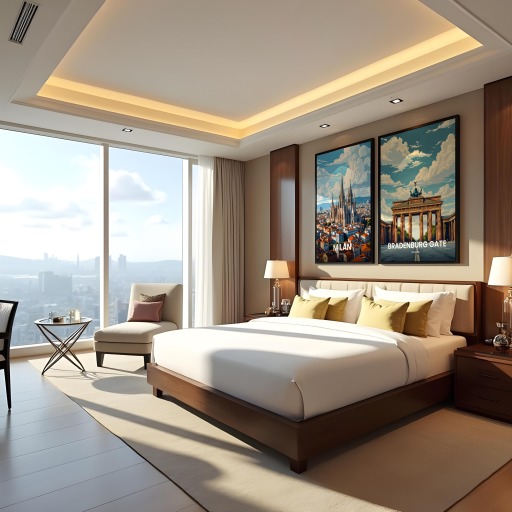 Bradenburg Gate Travel Print - Vintage Travel Art Poster 10