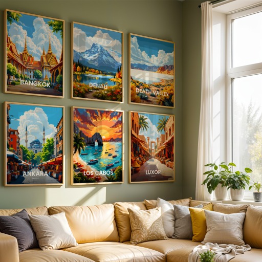 Los Cabos Travel Print - Vintage Travel Art Poster 8