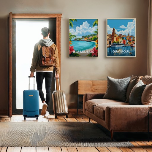 Isla Mujeres Travel Print - Vintage Travel Art Poster 10