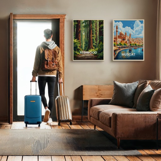 Redwood National Park Travel Print - Vintage Travel Art Poster 11